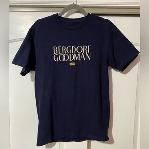 Kith X Bergdorf Goodman Navy Men’s Size Small T-Shirt Rare Limited Release